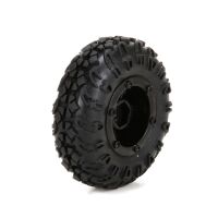 Horizon Hobby - Front/Rear Premount Tire:1:24 4WD Temper...
