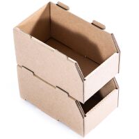 Lagerbox Karton klein stapelbar 222 x 121 x 120mm V2