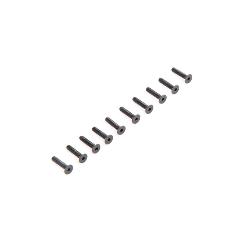 Horizon Hobby - Flat Head Screws M2.5 x 12mm (10) (LOS235010)