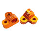 Team C - Aluminium Querlenkerhalter 2-teilig l/r v/h1.5 Comp. Onroad (TU1063)