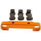 Team C - Aluminium Querlenkerhalter hinten inkl. Inserts TC02CEVO (TU0269)