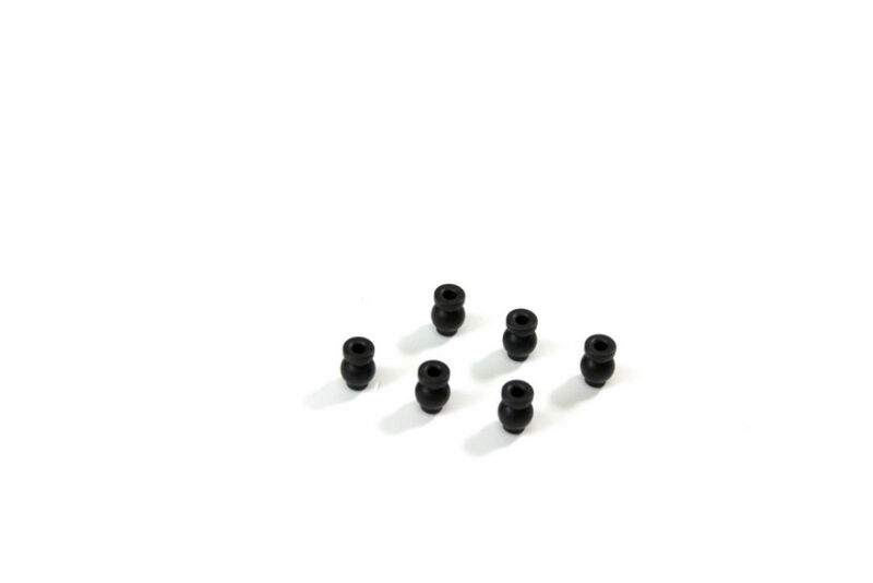 Team C - Kugelkopf 7.8mm lang schwarz (6 St.) (T08894)