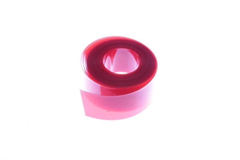 Muldental - PVC heat shrink tubing 37mm transparent red - 1m