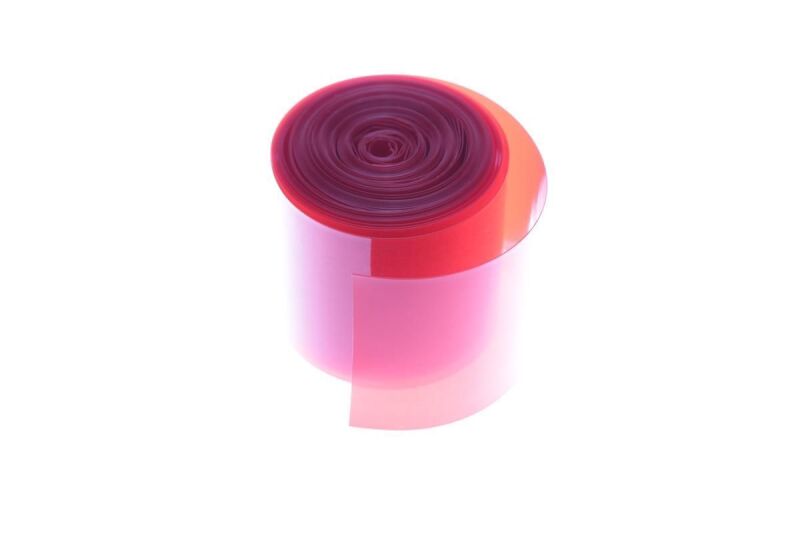 Muldental - PVC heat shrink tubing 68mm transparent red - 1m