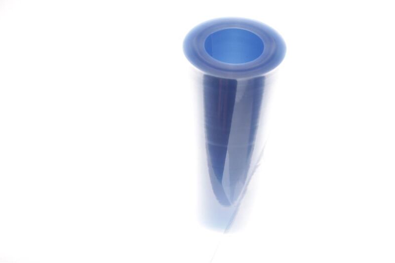 PVC Schrumpfschlauch 195mm transparent klar blaustich - 1m