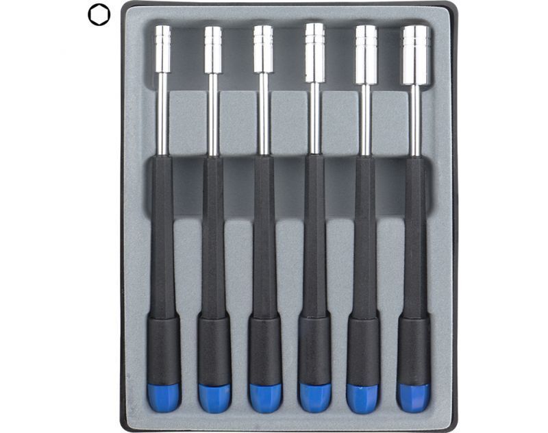 Voltmaster - Sechskant Steckschlüssel Set 4,0 bis 8,0mm (6-teilig)