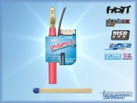 UniSens-E 4mm gold plug 140A