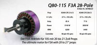 Hacker Motor Q80-11S 28-Pole F3A (38798520)
