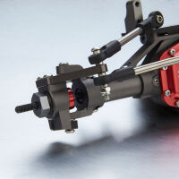Robitronic - Antriebseinheit Vorne komplett V2 für Axial SCX10 Rot (TC1507-21T)