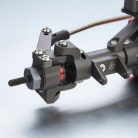 Robitronic - Antriebseinheit Vorne komplett V2 für Axial SCX10 Rot (TC1507-21T)