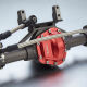 Robitronic - Antriebseinheit Vorne komplett V2 für Axial SCX10 Rot (TC1507-21T)