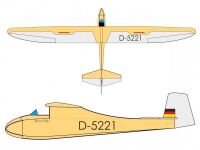 Grunau Baby Antik - 2500mm