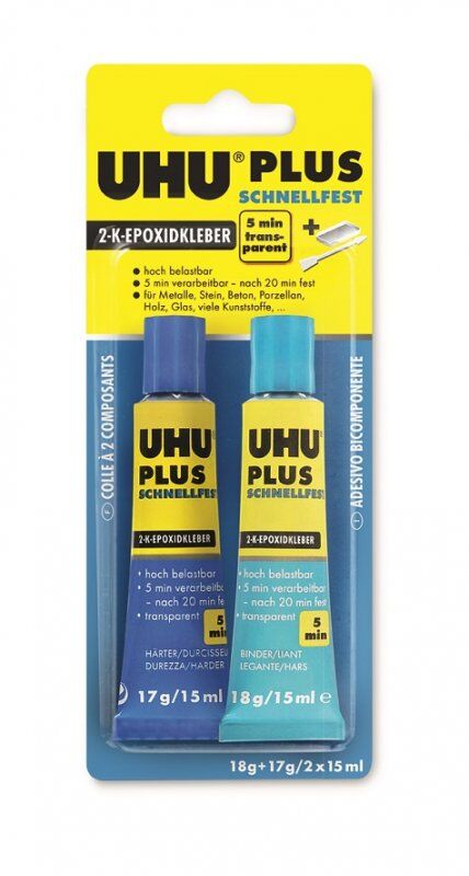 UHU - Plus schnellfest 2-K-Epoxidharzkleber - 35g