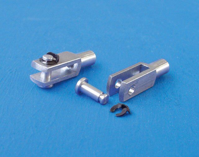 Gabelkopf M3 Aluminium (2 Stück)