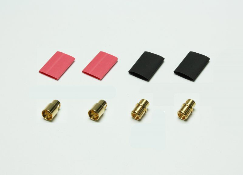 Extron Goldstecker 8.0mm mit Schrumpfschlauch (VE=2 Paar) (X6705)