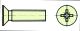 Extron - Nylonschraube Senkkopf mit Kreuzschlitz M4X10 (10 Stück)