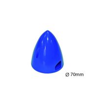 D-Power Kunststoff-Spinner  70 mm blau (25170B)