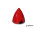 D-Power Kunststoff-Spinner  86 mm rot mit Aluminium Grundplatte (25186R)
