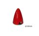 D-Power Kunststoff Spinner  90 mm 3 Blatt rot mit Alu-Grundplatte (25190R)