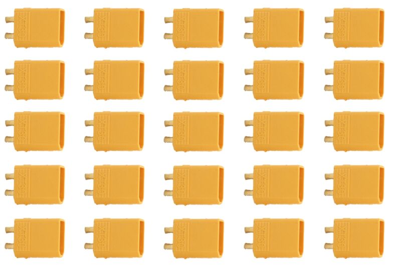 D-Power XT 30 Goldkontakt Stecker gelb - 25 St. (AMXT30M25)