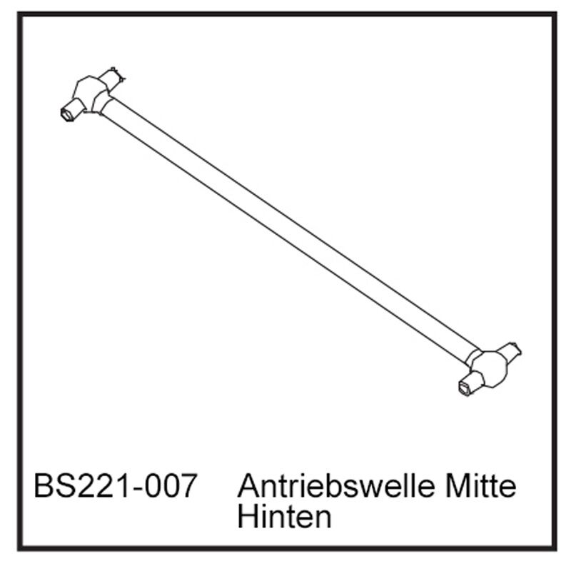 D-Power Antriebswelle Mitte Hi - BEAST BX / TX (BS221-007)