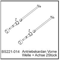 Antriebskardan vorne BEAST BX / TX (2 Stück)