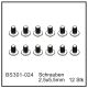 D-Power Schrauben 2,5x5,5mm (12 Stück) - BEAST BX / TX (BS301-024)