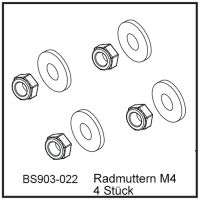 D-Power Radmuttern M4 (4 Stück) - BEAST BX / TX...