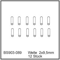 D-Power Welle  2x9,5mm (12 Stück) - BEAST BX / TX...