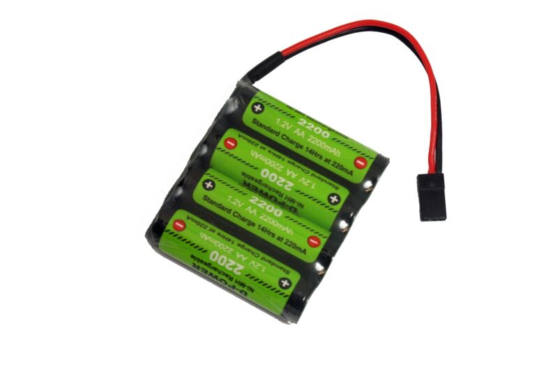 2200mAh 4,8V Reihe NiMH AA Akku