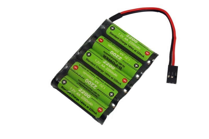 2200mAh 6.0V Reihe NiMH AA Akku