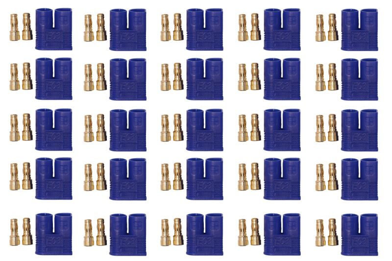D-Power EC3 Hochstromkontakt Stecker blau - 25 St. (EC3M25)