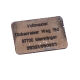 Voltmaster - Alu Modellflugschild Kennzeichnungsschild Adressschild mit Lasergravur selbstklebend groß 26 x 18mm