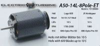 Hacker - A50-14L 8-Pole Electric Turbine