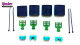 Voltmaster - Servo connector 8-pin, plug & socket with PCB and accessories (2 pairs)