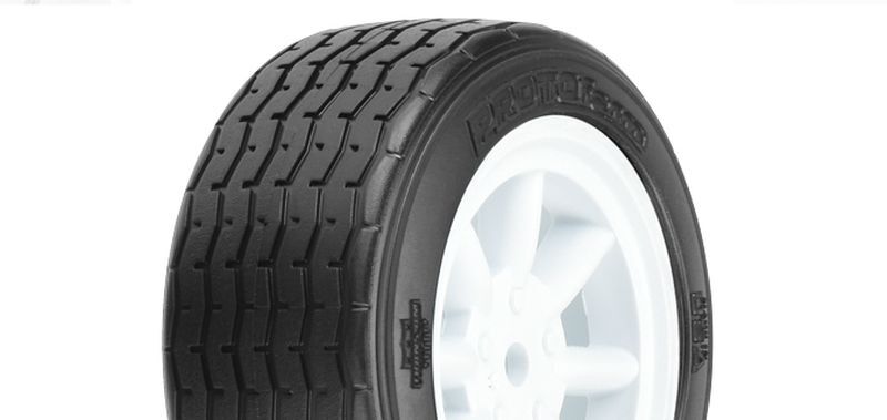 Pro-Line - VTA Reifen vorn (26mm) auf Felge weiß verklebt (PRO10140-17)