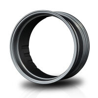 Max Speed Technology - Flat silver offset changeable rim...