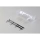 TLR - Polycarbonate Wing, Pre Cut,Clear: 8/E/T 4.0 (TLR340004)