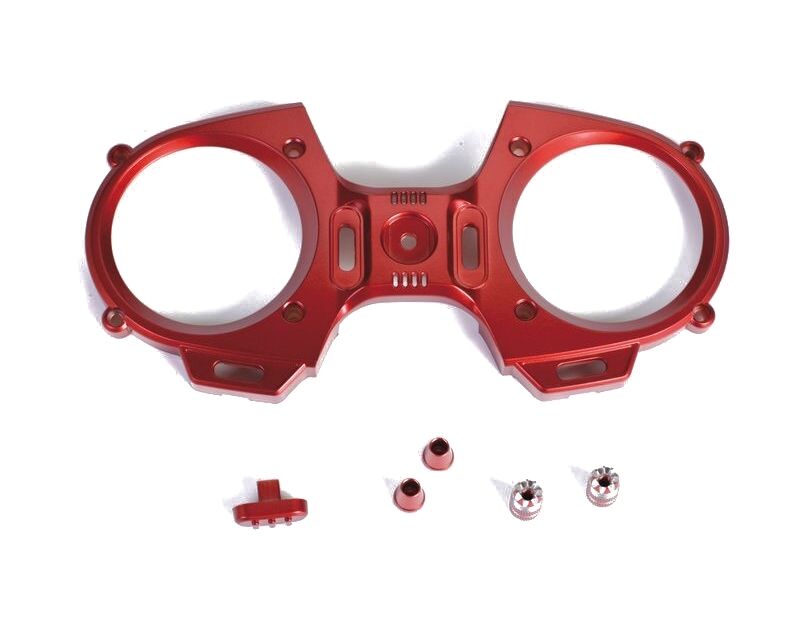 Graupner - MZ-12 Frontplatte mit Schalterkappe und Knüppel rot