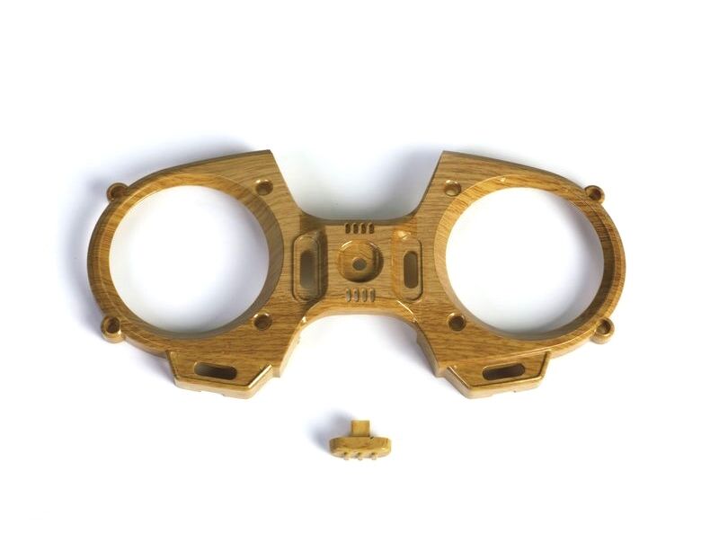 Graupner - MZ-12 Frontplatte mit Schalter in Holzoptik