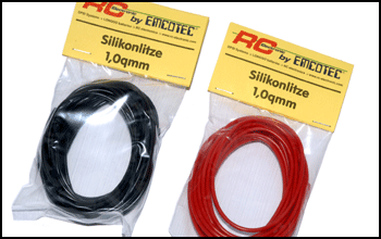Emcotec - PVC Litze hochflexibel 1,00qmm schwarz - 5m