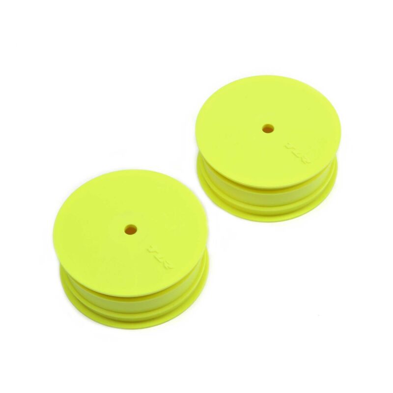 Horizon Hobby - Front Wheel, Stiffezel, 12mm Hex, Yel (2): 22 4.0 (TLR43018)