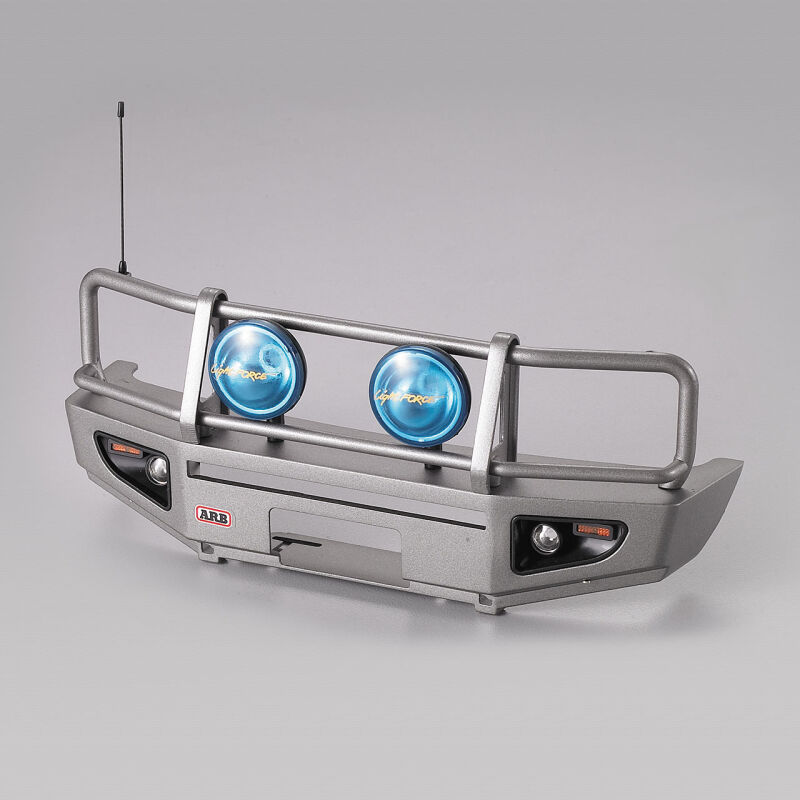 Killerbody - Rammschutz mit LED Scheinwerfer Alu silber für 1/10 Truck (KB48669)
