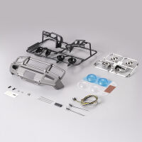 Killerbody - Rammschutz mit LED Scheinwerfer Alu silber...