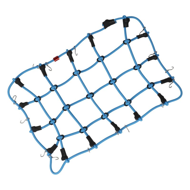 Robitronic - Gepäcknetz mit Haken Blau (190mm x 120mm) (R21002BL)