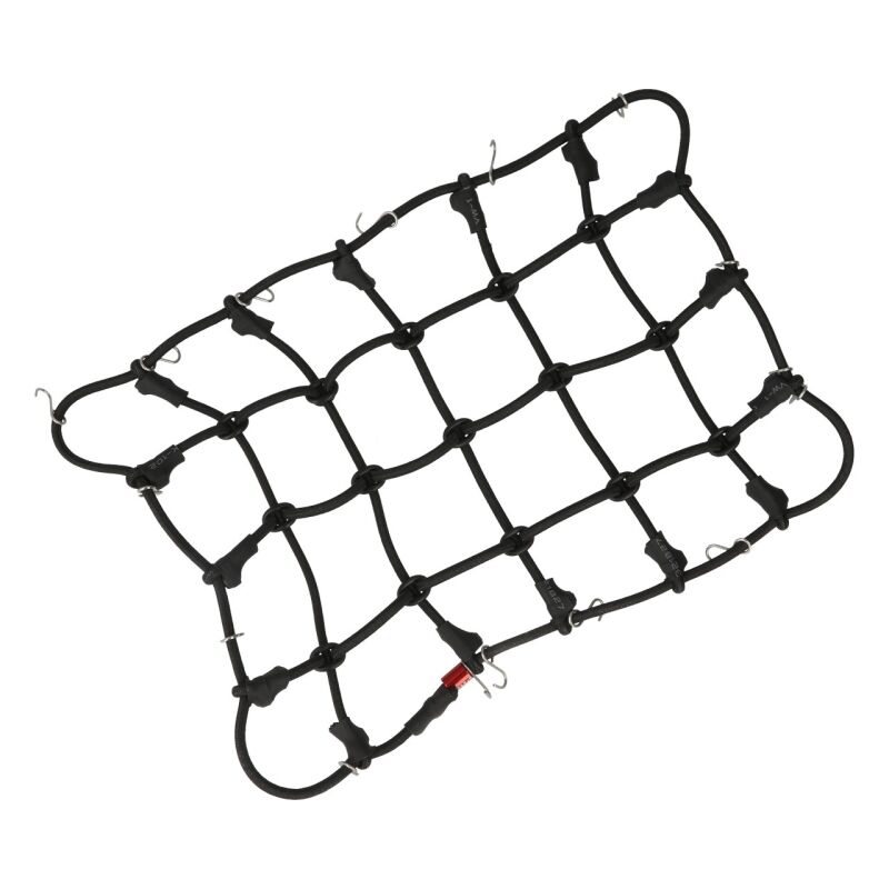 Robitronic - Gepäcknetz mit Haken Schwarz (190mm x 120mm) (R21002BK)