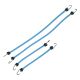 Robitronic - Spanngurte mit Haken Blau elastisch (2 Paar) (R21003BL)