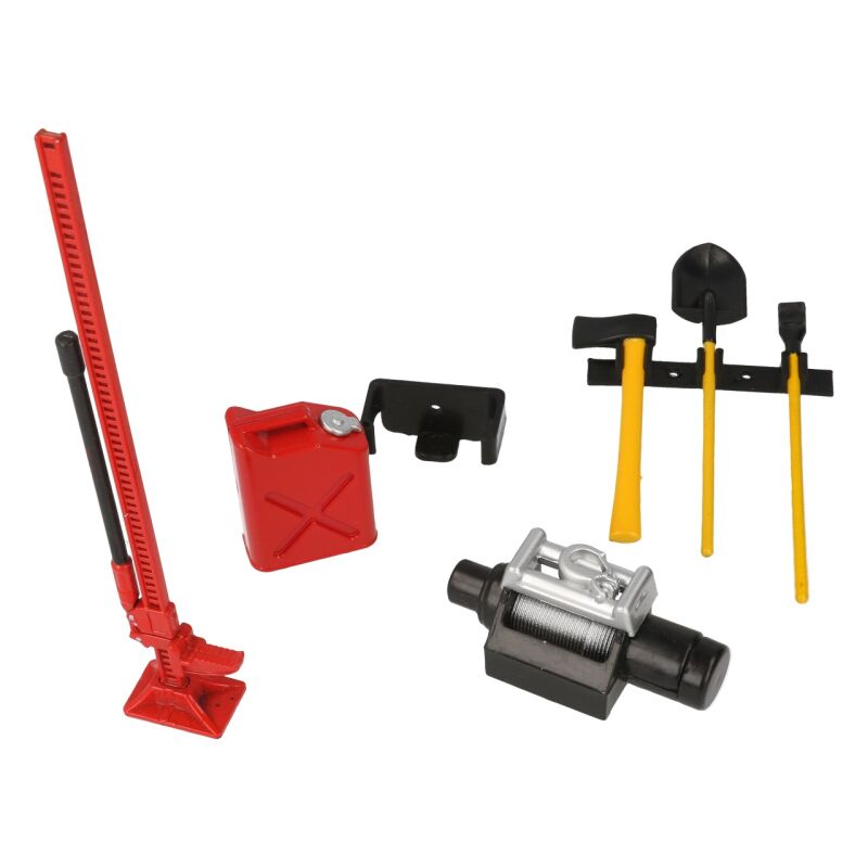 Robitronic - Werkzeug Set mit Halterung Dekor Rot (R21010R)