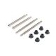 Horizon Hobby - Outer Hinge Pins, 3.5mm, Electro Nickel (2): 8X (TLR244044)