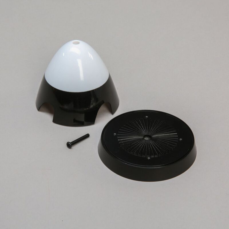 Horizon Hobby - Spinner, 4 blade, 75mm: P-51D 1.2m, Black/White (EFL8951)